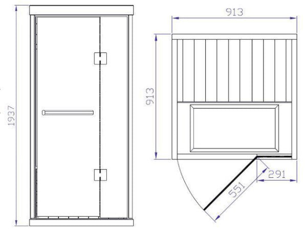 Tylö Infrared Sauna Room T-810