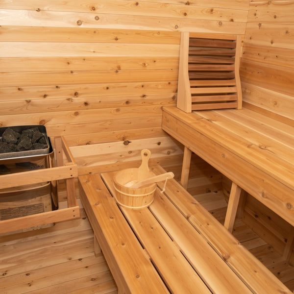Luna Sauna White Cedar - L 200 cm x W 200 cm