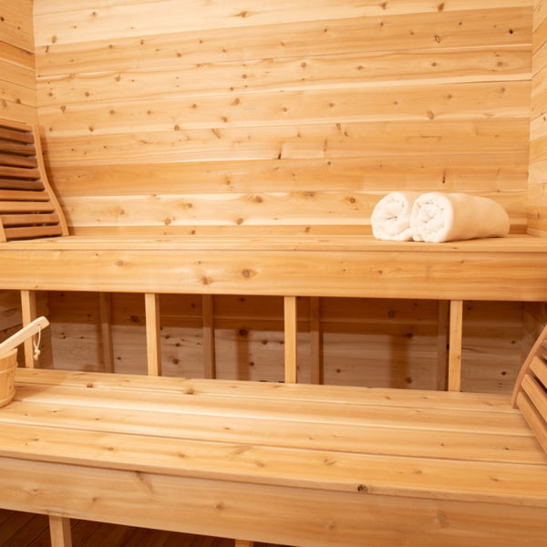 Luna Sauna White Cedar - L 200 cm x W 200 cm