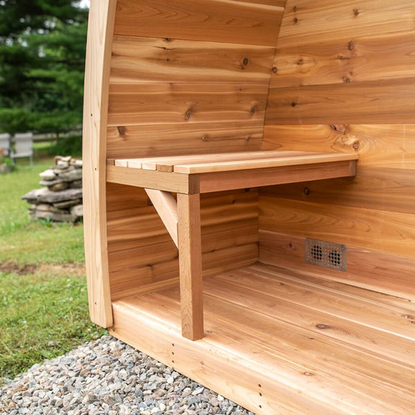 Pod Sauna + Porch - Knotty Red Cedar Package Deal L 305 cm x W 244 cm