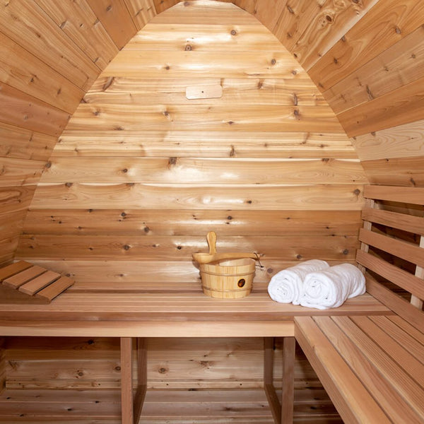 Pod Sauna + Porch - Knotty Red Cedar Package Deal L 305 cm x W 244 cm