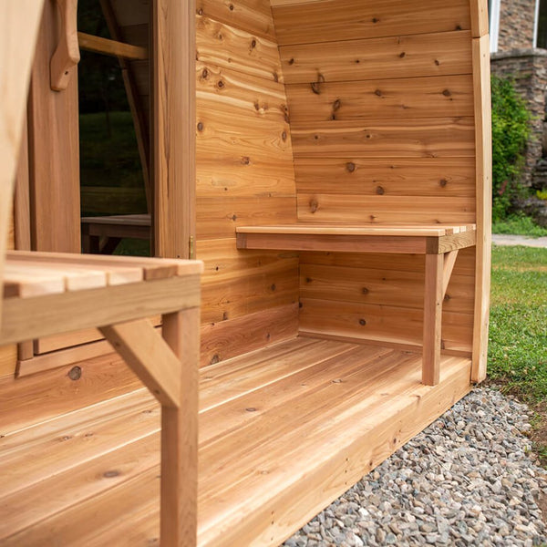 Pod Sauna + Porch - Knotty Red Cedar Package Deal L 305 cm x W 244 cm