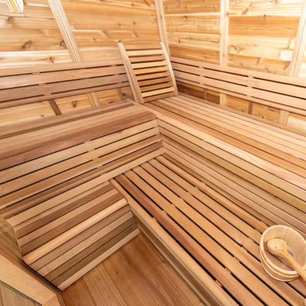 Pure Cube Outdoor Sauna Knotty Red Cedar 188 x 253